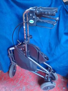 Days 3-Wheel Folding Rollator / Walker with Bag