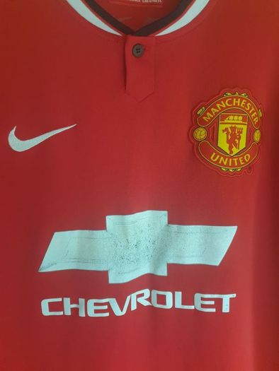 Manchester united 2014/2015 home football jersey shirt  Size M medium NIKE dri-fit chevrolet Man U