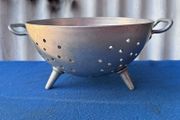 vintage Falconware footed sputnik atomic colander sieve