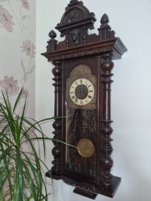 German wall clock Gustav Becker