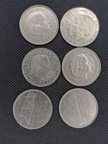 Netherlands 6 x 2 1/2 Guilden Coins