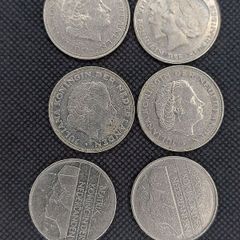 Netherlands 6 x 2 1/2 Guilden Coins