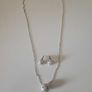 Silver Chain Necklace with Pendant - Elegant & Classic Style Image 2