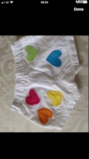Girls new shorts 3/6 mths