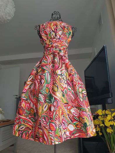 Hobbs Linen Dress Size Uk 12
