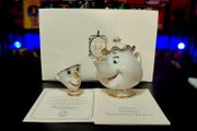 Disney Beauty and the Beast Mrs Potts and Chip Lenox Figurine Vintage 1990s Early 2000s