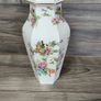 Crown Staffordshire Pagoda Pattern 6 Sided Hexagonal Vase With Lid Vintage Fine Bone China England Image 5