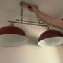 Double Red Light Kitchen Pendant Image 6