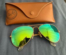 Ray-Ban Aviator Large Metal Sunglasses RB3025 Green