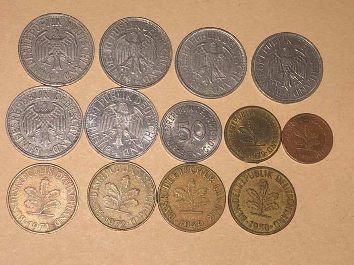 German Coins x 13