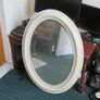 Cream Oval Mirror Image 2