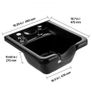 Shampoo Bowl, ABS Plastic Shampoo Sink for Salons and Home, Easy to Clean and Install Salon Shampoo Bowls for Hair Stylists, Shampoo Sink Image 5