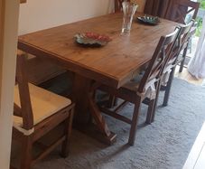 Rustic Dining Table and chairs