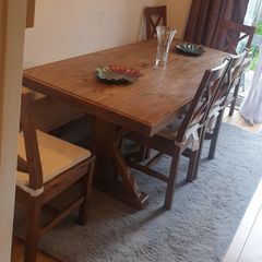 Rustic Dining Table and chairs