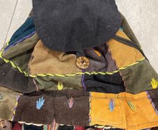 Handmade Patchwork Cotton Backpack Boho Peru Craft Vintage Ethnic Hippie Bag Unisex