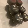 Dumbbell Set 22.5 - 35kg Round Rubber Image 2