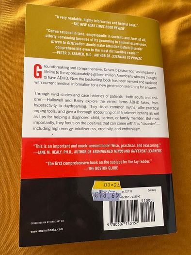 Driven to Distraction ADHD Book