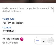 Lewis Capaldi x2 tickets marlay park