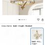 Brand New 40cm Vintage Gold 4-Light Crystal Chandelier Rustic Pendant Desig... Image 9
