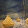Large Continental Oil Painting Image 3