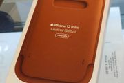Apple Leather Case for iPhone 12 Mini &amp; 13 Mini with MagSafe - Saddle Brown New