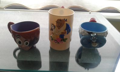 Vintage "Walt Disney's World on Ice"  "Aladdin"  and "Beauty and The Beast" Mug From 15Euro EACH