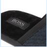 Boss Brand New Cosy Home Slippers - Leather, Dark Blue - Perfect Christmas gift Image 3