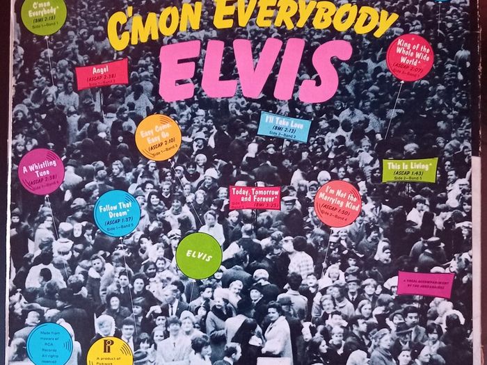 Elvis C'mon Everybody CAS-2518 1971 Pressing