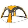 Party Tent with LED and 4 Sidewalls 3.6x3.6x2.3 m Yellow Image 2