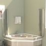Bath Enclosure 120x140 cm Tempered Glass Transparent Image 4