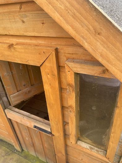 Playhouse with slide climbing frame stairs etc