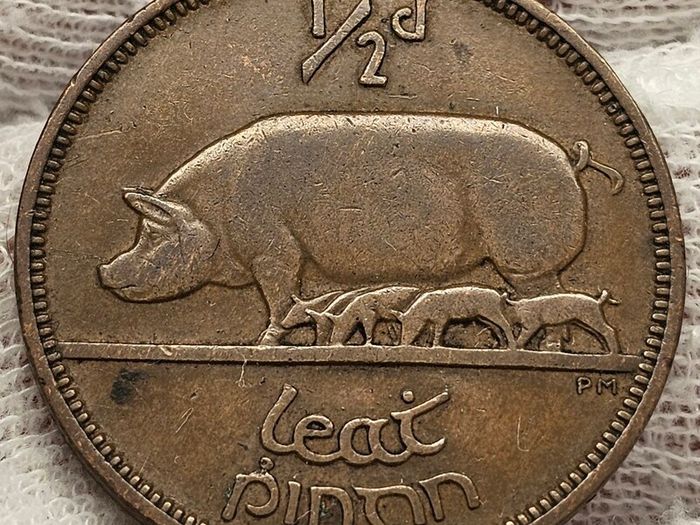 Ireland 1942 1/2d Halfpenny