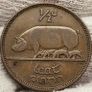 Ireland 1942 1/2d Halfpenny Image 3