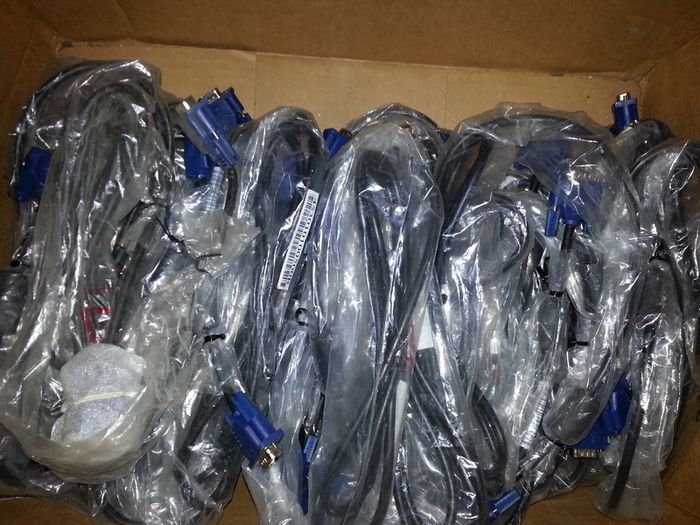 New VGA or DVI Cable Leads 2metres