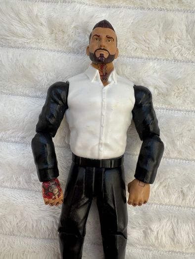 WWE Mattel Basic Series 77 Corey Graves Wrestling neck and legs are too loose Used Please see photos