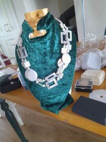 vintage pearl and mother of pearlnecklace