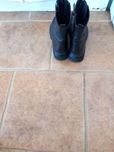 Gabor Black Chunky Platform Ankle Boots