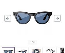 Ray-Ban Meta Skylar clear to Cerulean Blue transition