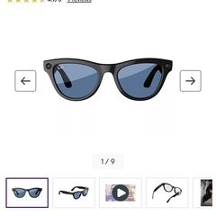 Ray-Ban Meta Skylar clear to Cerulean Blue transition