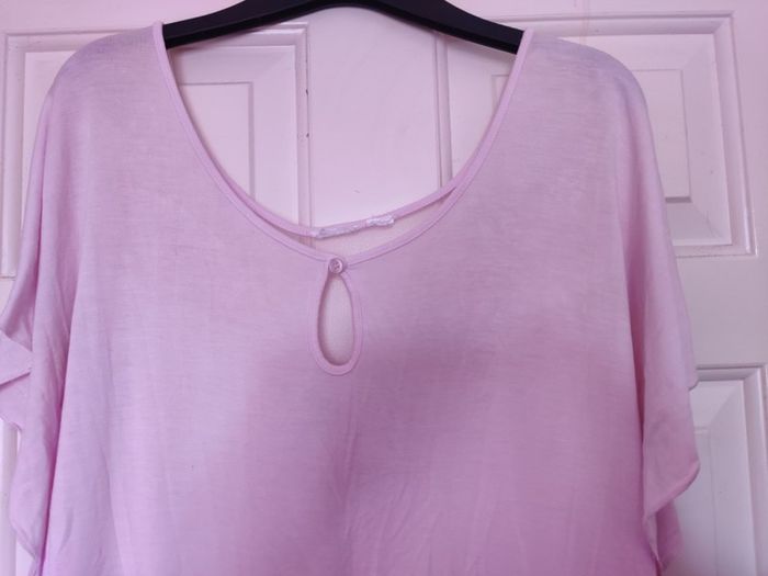 Pink embroidered top size UK12 EU40 Postage included