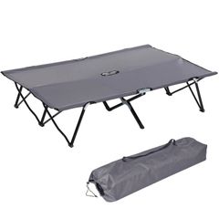 Double camping bed