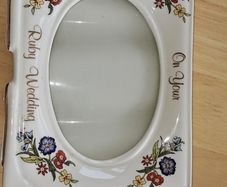 Porcelain photo frame