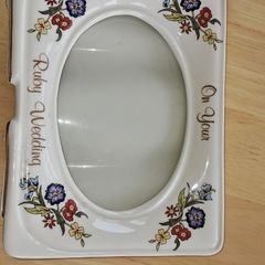Porcelain photo frame