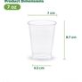 Clear Plastic Cups 200ml Set of 1600 Disposable Drink Cups for Water Coolers/Travel/Camping/Parties and Events Image 2