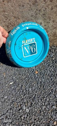 Players No 6 ,rare metal ashtray ,some wear and surface rust, sold as seen ,see pictures for condition, free shipping within Ireland thank you