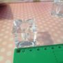 4 Small Glass Candle Cubes Image 2