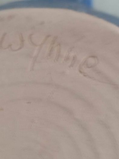Wynne Pottery Large Wide Blue Jug / Vase