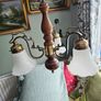 Three-Arm Chandelier, Made in Italy, Mid-20th Century Image 2