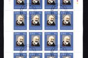 2002 Ireland Canonisation of Padre Pio Commemorative Stamp Sheetlet Plate 1A1A1A1A Fine Used with Dublin CDS cancel of 14th May 2002 (First day of issue) on envelope extract