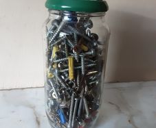 Handy man Jar of screws nails etc.2 of.